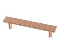 Franklin Brass P40845K-BCP-C Lot de 10 poignées d'armoire chanfreinées simples en cuivre brossé avec trou central de 9,5 cm pour tiroir de cuisine, commode, quincaillerie pour meubles