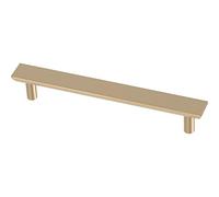 Franklin Brass P40846K-CZ-B1 Lot de 10 poignées de tiroir simples chanfreinées de 128 mm, doré
