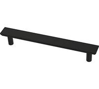 Franklin Brass P40846K-FB-C Lot de 10 poignées d'armoire chanfreinées simples avec trou central de 14,5 cm, noir mat