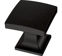 Franklin Brass P41758K-FB-B Lot de 5 boutons de placard lombardes de 25 mm, noir mat