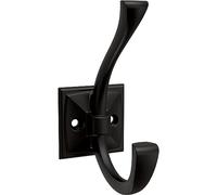 Franklin Brass Ruavista B48022K-FB-C Lot de 5 crochets muraux pour manteaux et chapeaux Noir mat