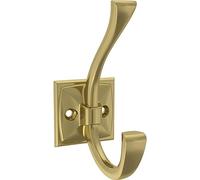 Franklin Brass Ruavista B48022K-SG-C Lot de 5 crochets muraux pour manteaux et chapeaux Doré satiné