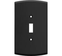 Franklin Brass W35891K-FB-CP Soft Arch Lot de 3 plaques murales surdimensionnées pour interrupteur à bascule, noir mat