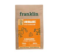 Franklin - Croquettes Urinaires pour Chat Stérilisé - Bien- Être - avec 70% de Canard - sans céréales - Mono-protéine - Taille 10mm - 3 kg