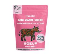 FRANKLIN - Friandise pour Chiot - 90% de bœuf - Spécial éducation - Peu calorique - Riche en protéines - sans céréales - Texture Moelleuse - Facile à mâcher - 80 g