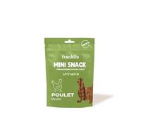 FRANKLIN - Friandises Chat au Poulet - Mini Snack Confort Urinaire - sans Céréales - Digestion Facile - Soutient Voies Urinaires - Riche en protéines et Oméga 3 - 50 g