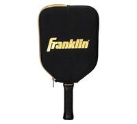 Franklin Housse de Protection rembourrée pour Pickleball avec Crochet de clôture - Taille Universelle - Équipement de Protection + Accessoire - Noir + doré, Noir/Or