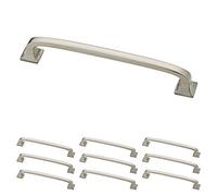 Franklin Laiton Argent 12,7 cm Lombard d'antan de cuisine ou meubles Cabinet Hardware Poignée de tiroir Pull, P29614K-SN-B