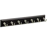 Franklin Laiton Fbkeyt7-bse-r 34,3 cm Key Rail avec 7 crochets en noir et nickel satiné, FBKEYT7-BSE-R