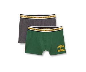Franklin & Marshall Homme Franklin Marshal Boxer Optio Pantalons, D Green/D Grey Melange/White/G, L EU