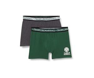 Franklin & Marshall Homme Franklin Marshal Boxer Optio Pantalons, Dark Grey Melange/Dark Greeen/, XL EU