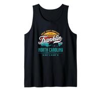 Franklin North Carolina Retro Great Smoky Mountains Sun Débardeur