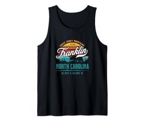 Franklin North Carolina Retro Great Smoky Mountains Sun Débardeur