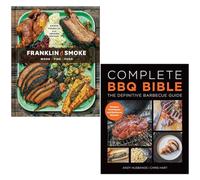 Franklin Smoke Wood Fire Food & Complete BBQ BIBLE The Definitive Barbecue Guide 2 Books Collection Set
