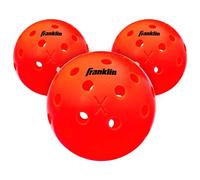 Franklin Sports Balles de Pickleball d'Extérieur - Balles de Pickleball x-40 - Homologuées par l'USA Pickleball (USAPA) - Lot de 3 Balles de Pickleball d'Extérieur - Braise - Balle de L’Us Open