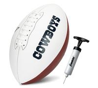Franklin Sports Ballon de Football avec autographe des Cowboys de la NFL de Dallas - Taille Officielle - Panneau Blanc Souvenir pour autographes + signatures - Équipe de la NFL