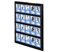 Franklin Sports Cadre d'affichage de Cartes de Baseball + à Collectionner - Présentoir de Cartes pour Le Sport, collectionneur + Cartes à Collectionner - Vitrine Murale pour Cartes - 20 chargeurs
