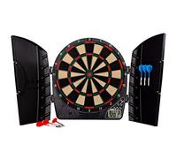 Franklin Sports Ensemble de Cible de Fléchettes Électronique, Fléchettes à Pointe Souple et Armoire pour Adultes - 6 Fléchettes Incluses - Fs3000