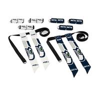 Franklin Sports Ensembles de Football NFL Seattle Seahawks - Ceintures et Drapeaux de l'équipe de la NFL - Équipement de Football pour Enfants et Adultes