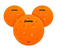 Franklin Sports Lot de 3 balles de Pickleball d'extérieur - X-40 - Approuvé par Les États-Unis - Lot de 3 balles de Pickleball d'extérieur - Lava - Ballon US Open Ball