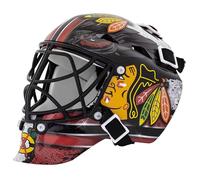 Franklin Sports, Mini Casque de Gardien avec Logo de la NHL, Chicago Blackhawks