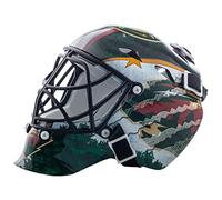 Franklin Sports - Mini masque de gardien de but de hockey avec étui - Masque de gardien de but à collectionner avec logos et couleurs officiels de la LNH, Mixte, 7784F33, Minnesota Wild, Taille unique