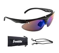 Franklin Sports Lunettes de soleil MLB Flip-Up Baseball&Softball Enfants/Adultes Légères UV Noir