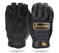 Franklin Sports MLB Paire de Gants de frappeur CFX Pro pour Homme et Jeune - Baseball + Softball - Noir/doré - Adulte XL