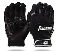 Franklin Sports MLB Shok-Sorb X Gants de Batting de Baseball Shok-Sorb X Gants de Batting - Noir/Noir - Adulte X-Large, Noir/Noir, Adulte X-Large