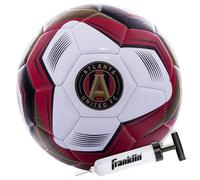 Franklin Sports MLS Atlanta United Ballon de Football Officiel Taille 5 Coque Souple résistante à l'abrasion Taille et Poids Officiels Pompe à air Incluse