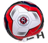 Franklin Sports MLS Ballon de Football New England Revolution, Taille Officielle, Taille 5, Housse Souple résistante à l'abrasion, Pompe à air Incluse
