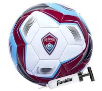 Franklin Sports MLS Colorado Rapids Ballon de football - Ballon de football taille 5 - Housse souple résistante à l'abrasion - Taille et poids officiels - Pompe à air incluse