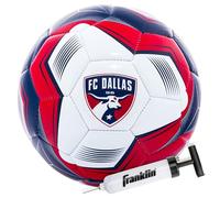 Franklin Sports MLS FC Dallas Ballon de Football Officiel Taille 5 Coque Souple résistante à l'abrasion Taille et Poids Officiels Pompe à air Incluse