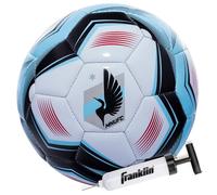Franklin Sports MLS MLS Minnesota United FC Ballon de football - MNUFC - Ballon de football taille 5 - Housse souple résistante à l'abrasion - Taille et poids officiels - Pompe à air incluse