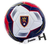 Franklin Sports MLS Real Salt Lake Ballon de Football - Taille Officielle 5 - Housse Douce et résistante à l'abrasion - Ballon de Football en Taille et Poids Officiels - Pompe à air Incluse