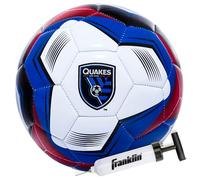 Franklin Sports MLS San Jose Earthquakes Ballon de Football Officiel Taille 5 Housse Souple résistante à l'abrasion Taille et Poids Officiels Pompe à air Incluse