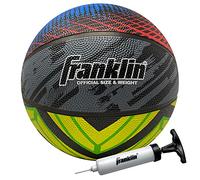 Franklin Sports Mystic Ballon de Basket-Ball d'Intérieur et d'Extérieur de Taille Officielle - Ballon de Basket-Ball en Caoutchouc de 74,93 cm - Pompe à Air Incluse