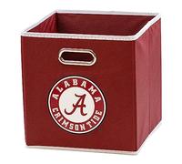 Franklin Sports NCAA Alabama Crimson Tide Bac de rangement pliable - Conçu pour s'adapter aux bacs de rangement - 26,7 x 26,7 cm