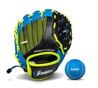 Franklin Sports NeoGrip Gants de Baseball Softball-Main droite-24,1 Mixte Enfant, Bleu, 22,8 cm (9")