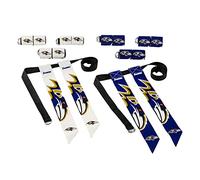 Franklin Sports NFL Baltimore Ravens Flag Ensemble de Football - Ceintures et Drapeaux de l'équipe NFL - Équipement de Football pour Enfants et Adultes