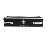 Franklin Sports NFL New Orleans Saints Bacs de rangement sous le lit - Grand 26 x 18 x 6 - pouces