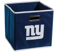 Franklin Sports NFL New York Giants Bac de rangement pliable Conteneur de rangement cube pliable NFL Compatible avec les organisateurs de bacs Cu