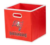 Franklin Sports NFL Tampa Bay Buccaneers Bac de Rangement Pliable NFL Cube de Rangement Pliable pour organiseurs de poubelles en Tissu NFL Team Cubes de Rangement Taille Unique 28 x 27,9 cm
