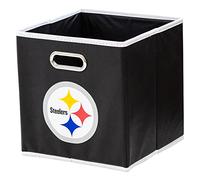Franklin Sports NFL Team Cubes de Rangement en Tissu - adapté à Rangement organiseurs (27,9 x 26,7 x 26,7 cm), Noir