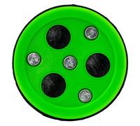 Franklin Sports NHL - 3 palets roulettes Vert LNH X3 Roll-a-Puck d'extérieur - Rondelle de Hockey de Rue de Taille Officielle Unisexe