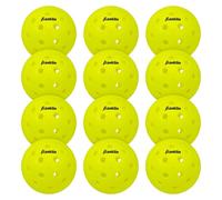 Franklin Sports Outdoor X-40 Lot de 12 balles de Pickleball approuvées par Les États-Unis (USAPA) Jaune Optique