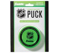 Franklin Sports Palet de Hockey de Rue et d’Extérieur Phosphorescent - Taille Officielle - pour Enfants et Adultes - Vert