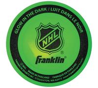 Franklin Sports Palet de Hockey de Rue et d’Extérieur Phosphorescent - Taille Officielle - pour Enfants et Adultes - Vert