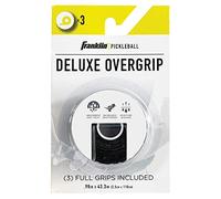 Franklin Sports Pcklebl Surgrips pour Raquette de Pickleball - Offre Une adhérence supplémentaire - Légèrement adhérent - Durable et Solide - Noir Unisexe, Blanc