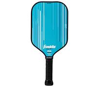 Franklin Sports Raquette de Pickleball Pro Homologuée USA Pickleball (USAPA) en Fibre de Carbone Signature Series - Surface Maxgrit - Raquette de Tournoi - Noyau en Polypropylène de 16 mm - Bleue